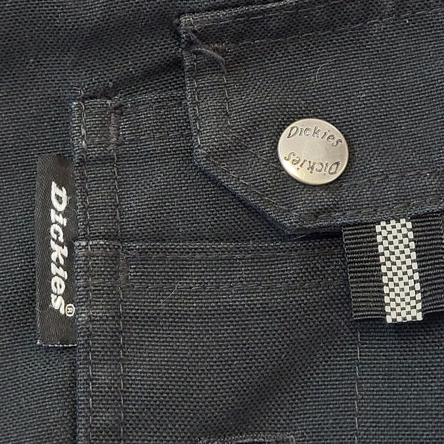 Dickies Black Straight Leg Cargo Workwear Trousers Men's Size XL W36 L29