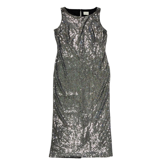 Canda 90s Vintage Silver Sleeveless Dress Uk Women's Size 18