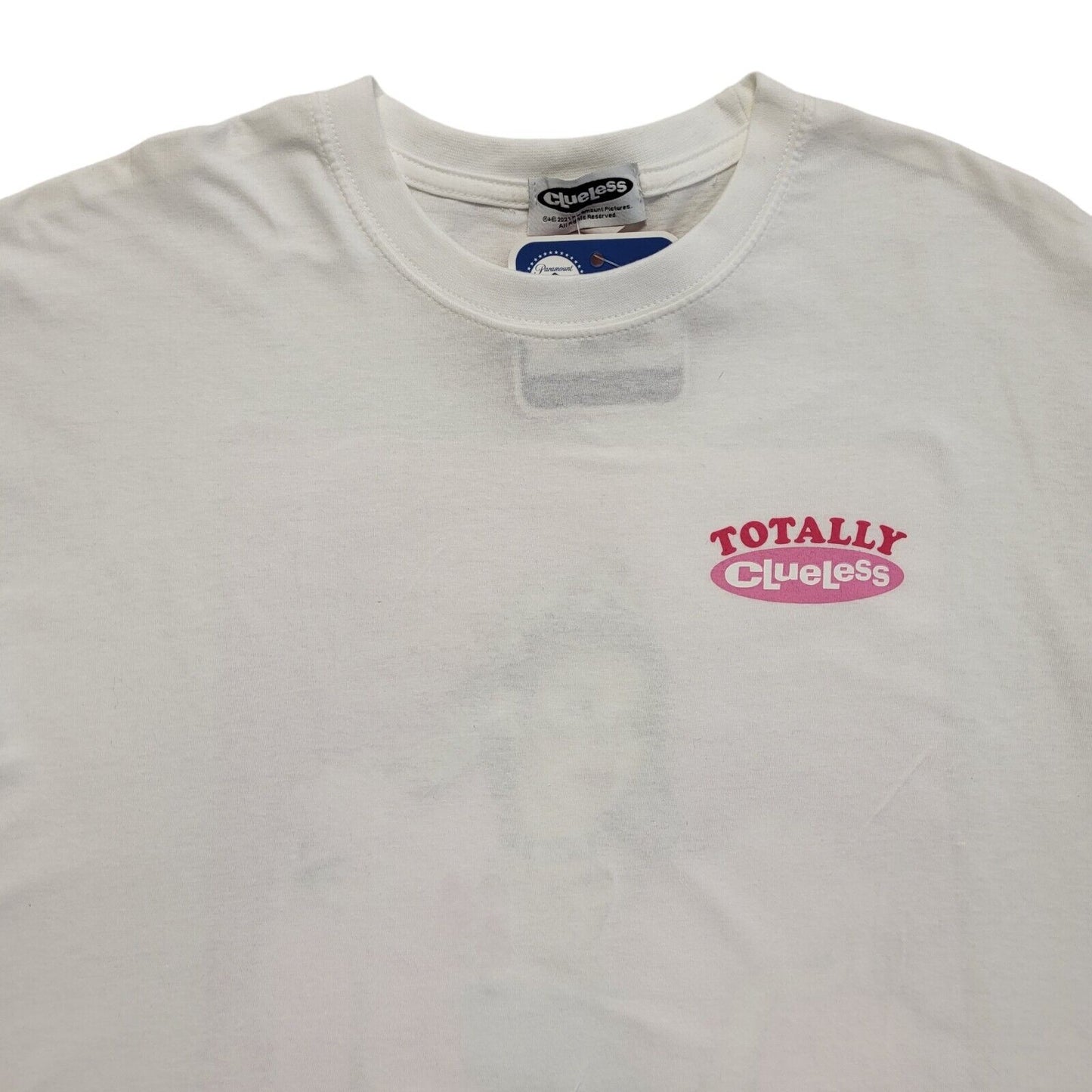 Totally Clueless Vintage Y2K White Short Sleeve T-Shirt BNWT Womens UK L