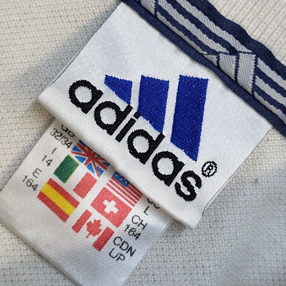 Adidas 90s Vintage White Sports Short Sleeve Polo Shirt Men's M