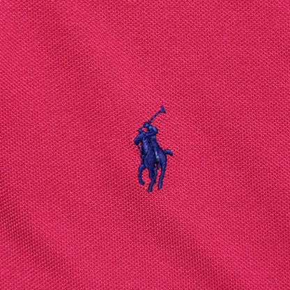 Polo Ralph Lauren Y2K Pink Short Sleeve Custom Fit Polo Shirt Men's Size XL