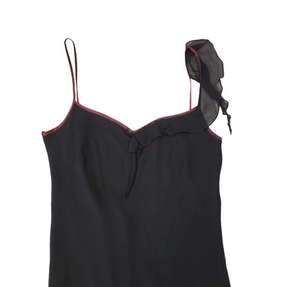 Etam Vintage 90s Black Sleeveless Dress Uk Women's Size 16