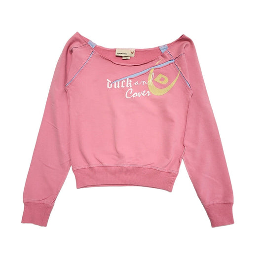 Duck & Cover Y2K Vintage Pink Sweatshirt Uk Women's Size XS