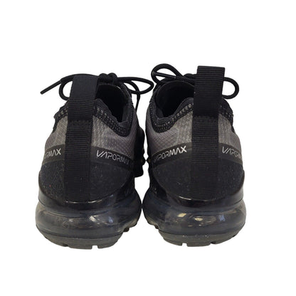 Nike Vapormax 2019 Grey Black Canvas Lace-Up Sports Trainers Girl's Uk Size 4