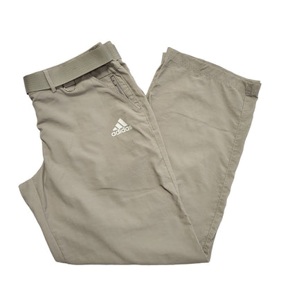 Adidas Straight Beige Active Wear Trousers Uk Women's Size 14 W32 L30