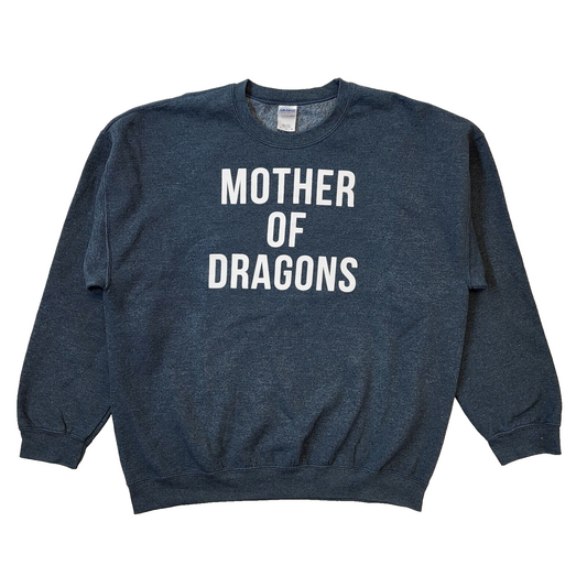 Gildan Vintage Blue Mother Of Dragons Crew Neck Sweatshirt Men's Size XL Eu 56