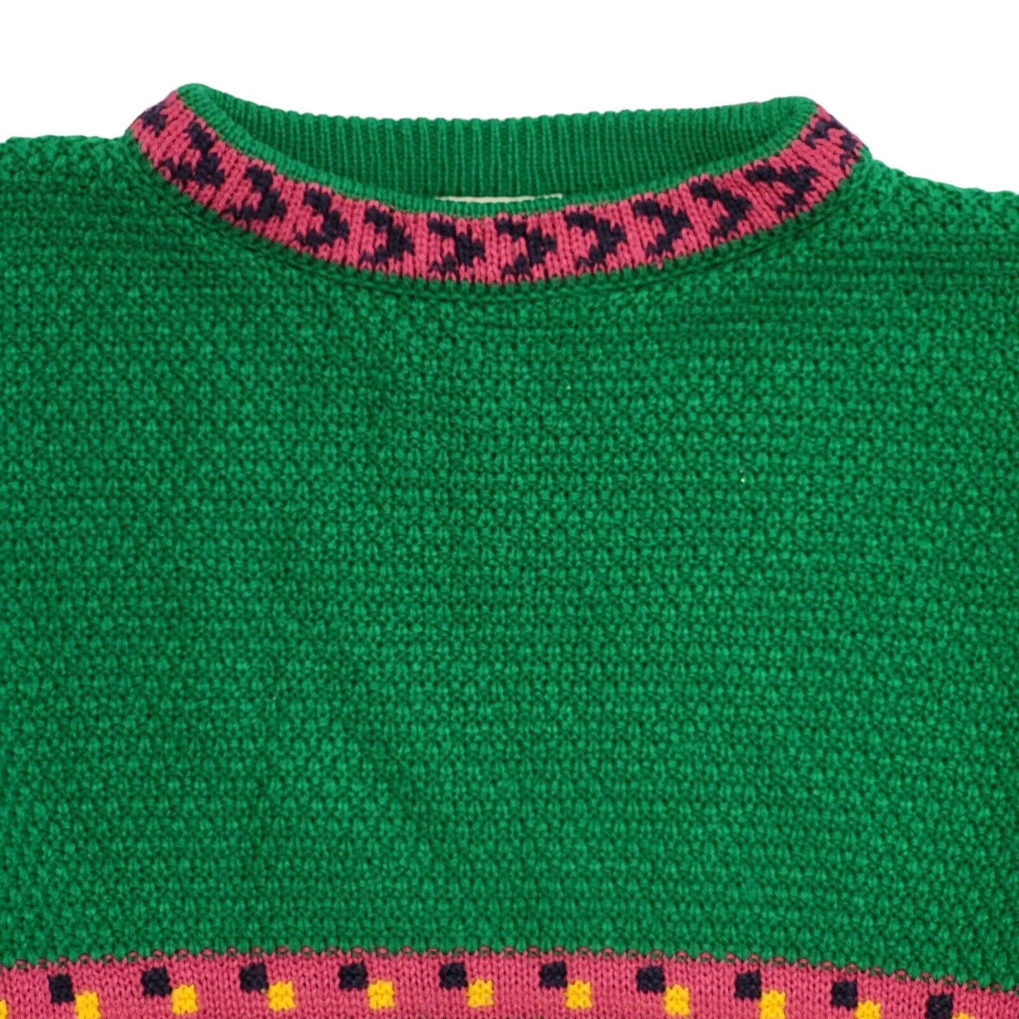 Next Preppy 90's Green Tassel Knit Long Sleeve Jumper Girls 5/6 Years