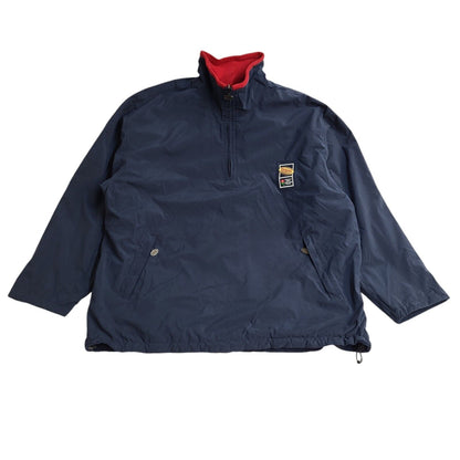 Tetley's 90s Vintage Navy Blue Red High Neck Jacket Uk Men's Size XL