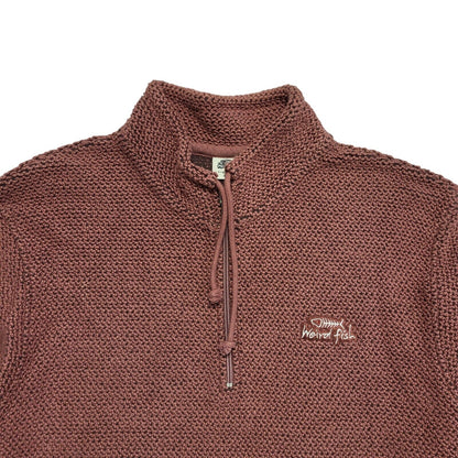 Weird Fish Pink Y2k 1/4 Zip Jumper Uk Men's Size XL