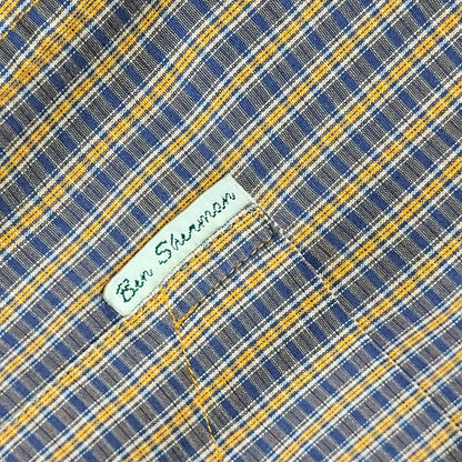 Ben Sherman Vintage 90's Purple Check Long Sleeve Shirt Men's UK L