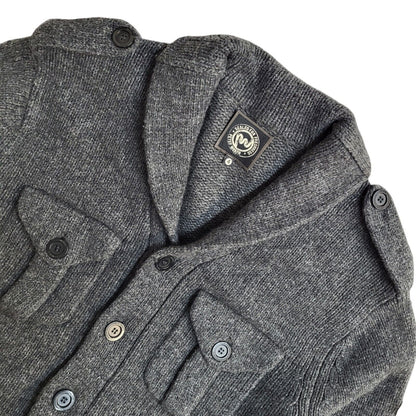 Peter Werth 90s Grey Wool Button Jacket Uk Men's Size Medium