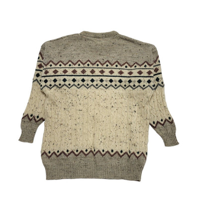 BHS Vintage 90's  Beige Wool Jumper Mens UK Size Medium
