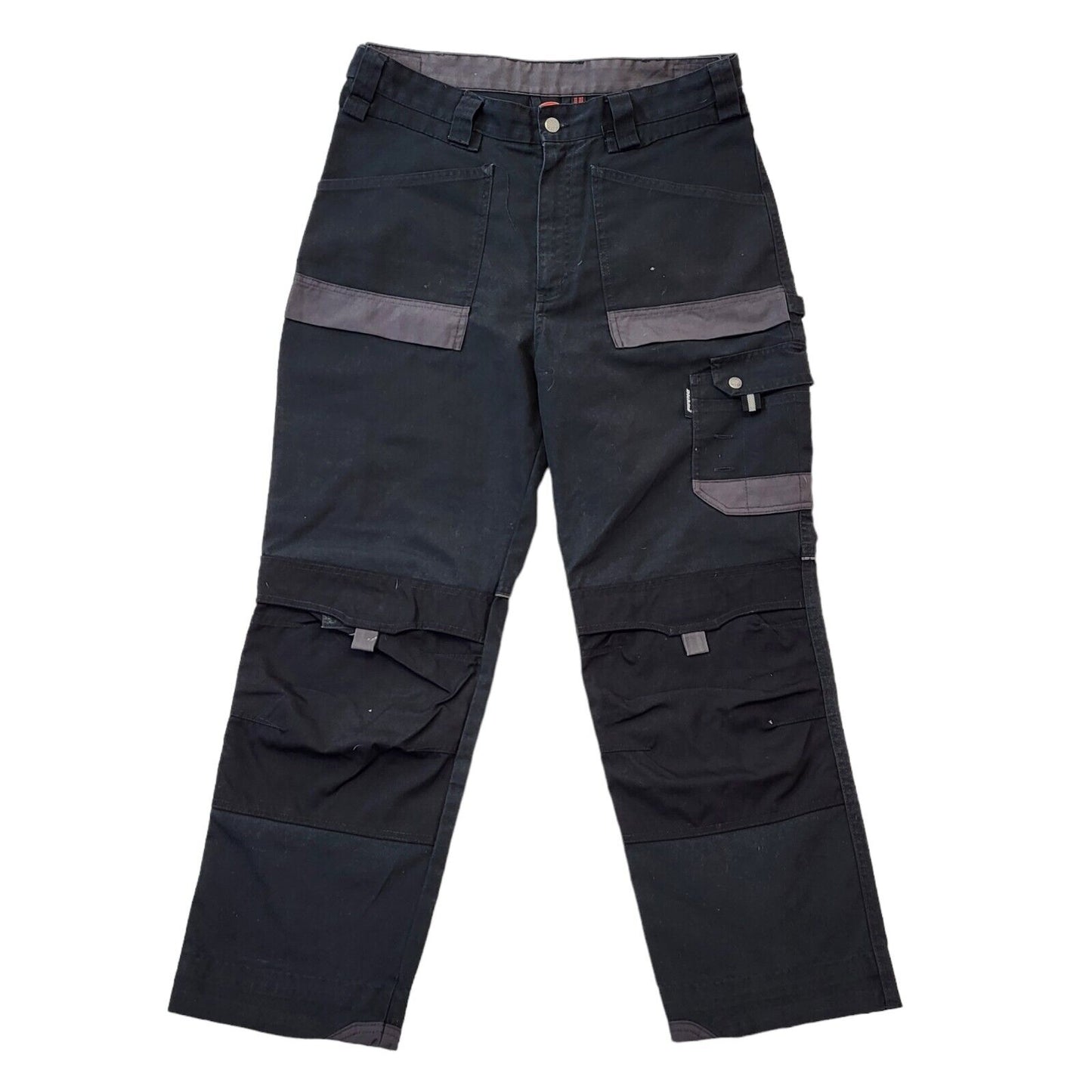 Dickies Black Straight Leg Cargo Workwear Trousers Men's Size XL W36 L29