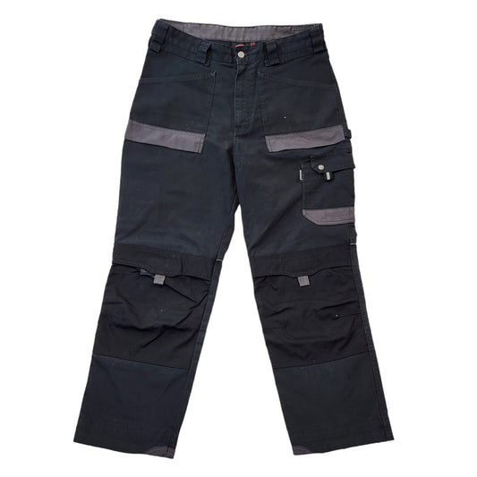 Dickies Black Straight Leg Cargo Workwear Trousers Men's Size XL W36 L29
