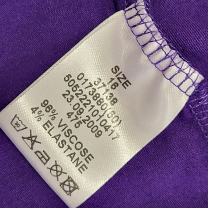 Jane Norman Y2K Vintage Purple Sequin Vest Top Womens UK 16