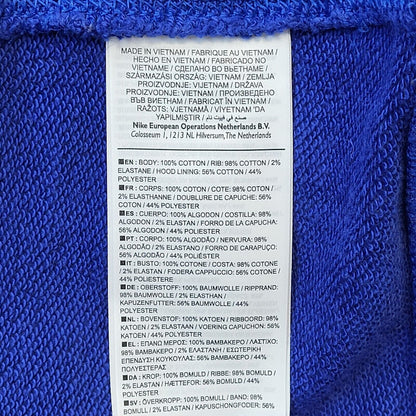 Nike NBA Blue Drawstring Hoodie Women's Size Large Eu 40