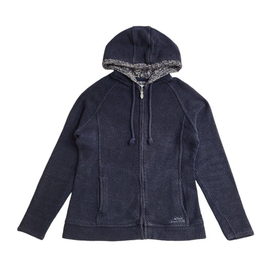 Weird Fish Vintage Y2K Blue Hooded Jacket UK Women's Size 12