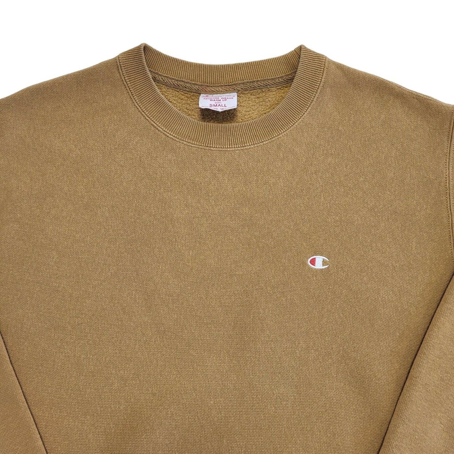 Champion Reverse Weave Brown Crew Neck Sweatshirt Men's Size S