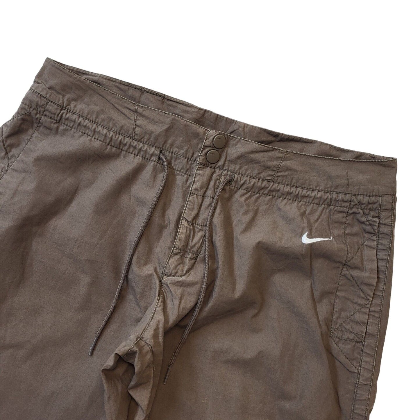Nike Y2K Brown Wide Leg Trousers Women's Size 10-12 W28-30 L32