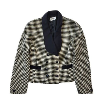 Planet 80s Vintage Black & White Blazer Jacket Women Jacket Size 14