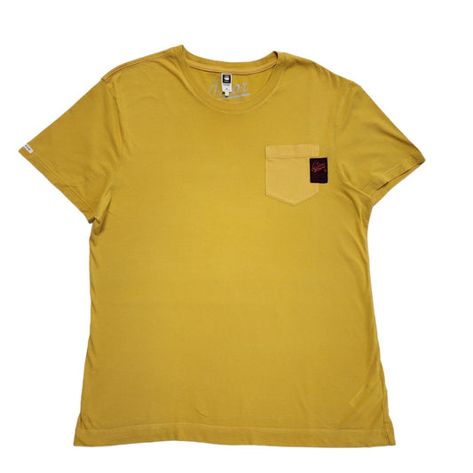 G-Star Raw Orange Vintage Y2K    Short Sleeve T-Shirt Uk Men's L