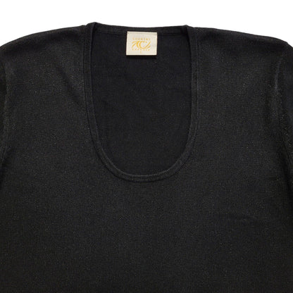 Country Casuals Vintage 90s Black Round Neck T-Shirt Uk Women's Size L