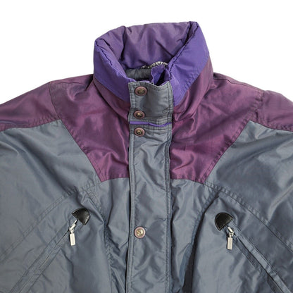 Trespass Vintage 90's Grey & Purple Ski Jacket UK Men's Size Large