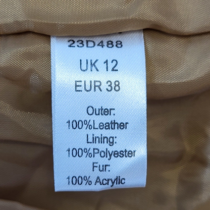 Together 90s Vintage Brown One Button Suede Gilet Women's Size 12 Eu 40