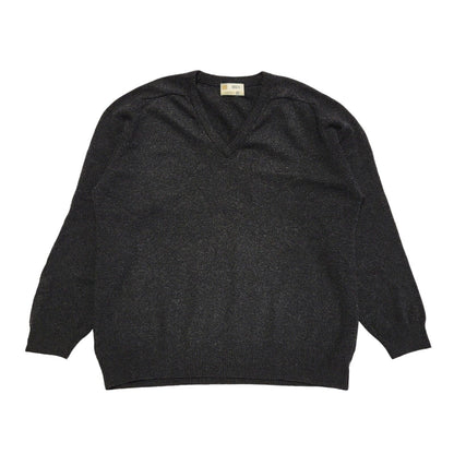 Marks and Spencer Vintage 80's Dark Grey Wool Jumper Uk Men's Size Large