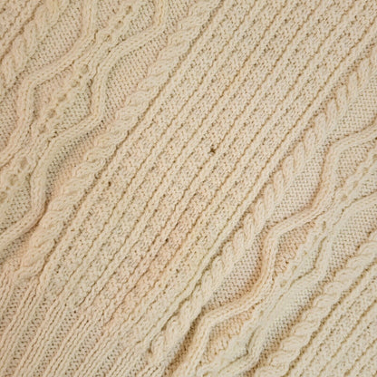 Vintage 90's Cream Wool Collared Jumper UK Men's Size XXL