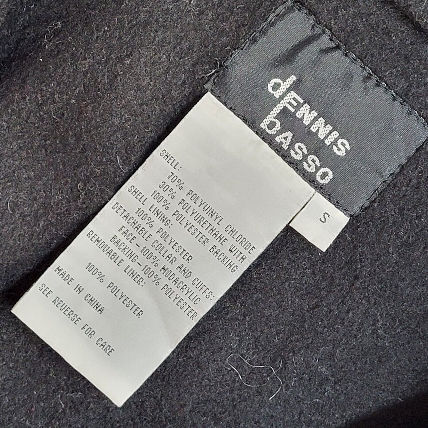 Dennis Basso Grey & Black 90s Vintage Rain Coat Uk Women's Size Small