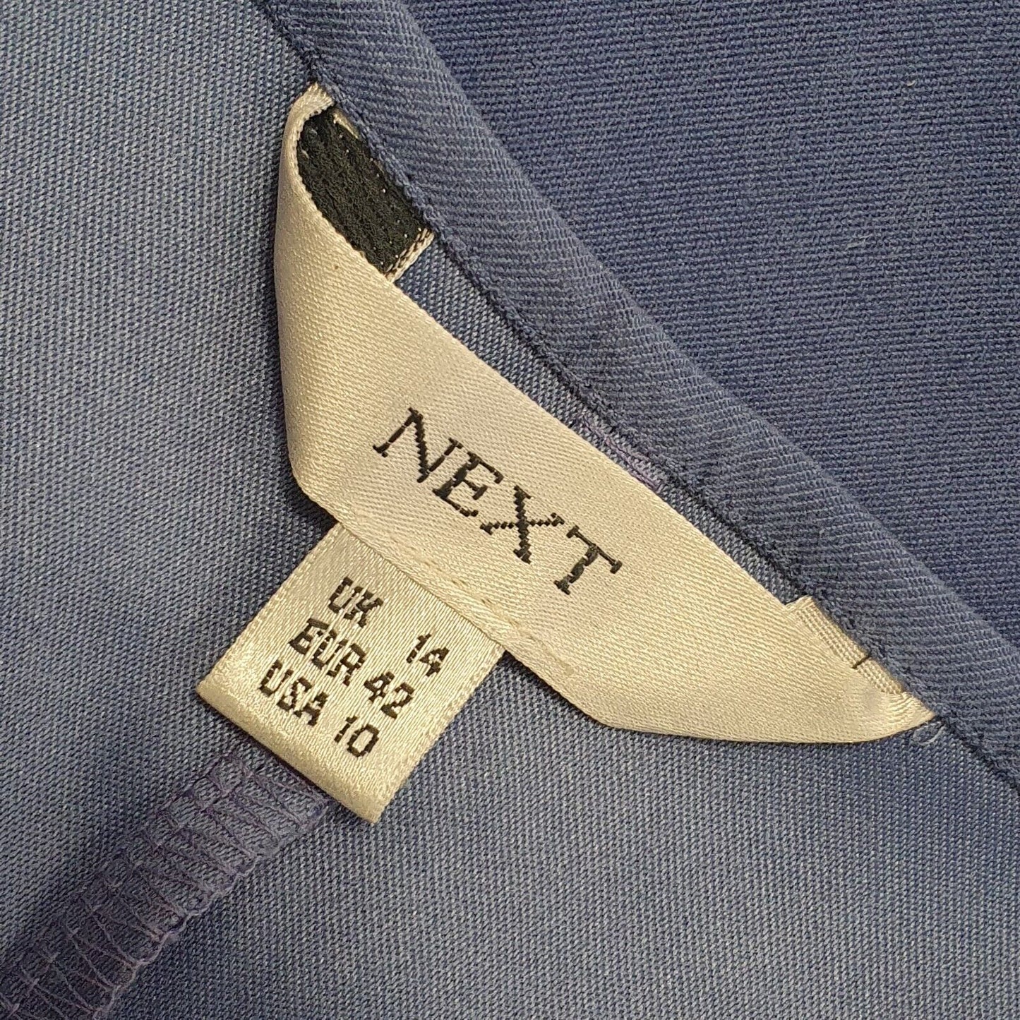 Next Vintage 90s Blue Spaghetti Strap Fit & Flare Dress Womens UK Size 14