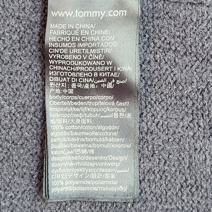 Tommy Hilfiger Navy Blue Y2k Crew Neck Jumper Uk Men's Size Medium