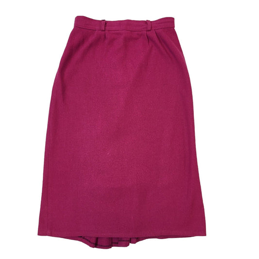 80s Vintage Pink Pencil Skirt Women's Size 14 W30 Eu 42