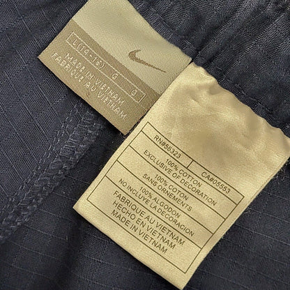Nike Navy Blue 90s Vintage Cotton Tracksuit Bottoms Women's Uk Size L W30 L26