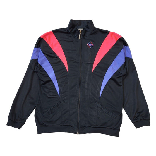 Nike 80s Black & Purple Zip Up Track Jacket Kids Size XL