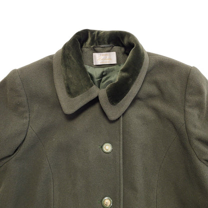 Heirloom Vintage 80s Green Button Rain Coat Women's Size 16