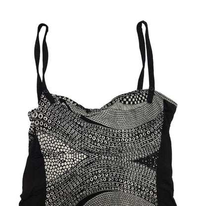 Miss Sixty Y2K Black & White Party Mini Dress UK Size Medium