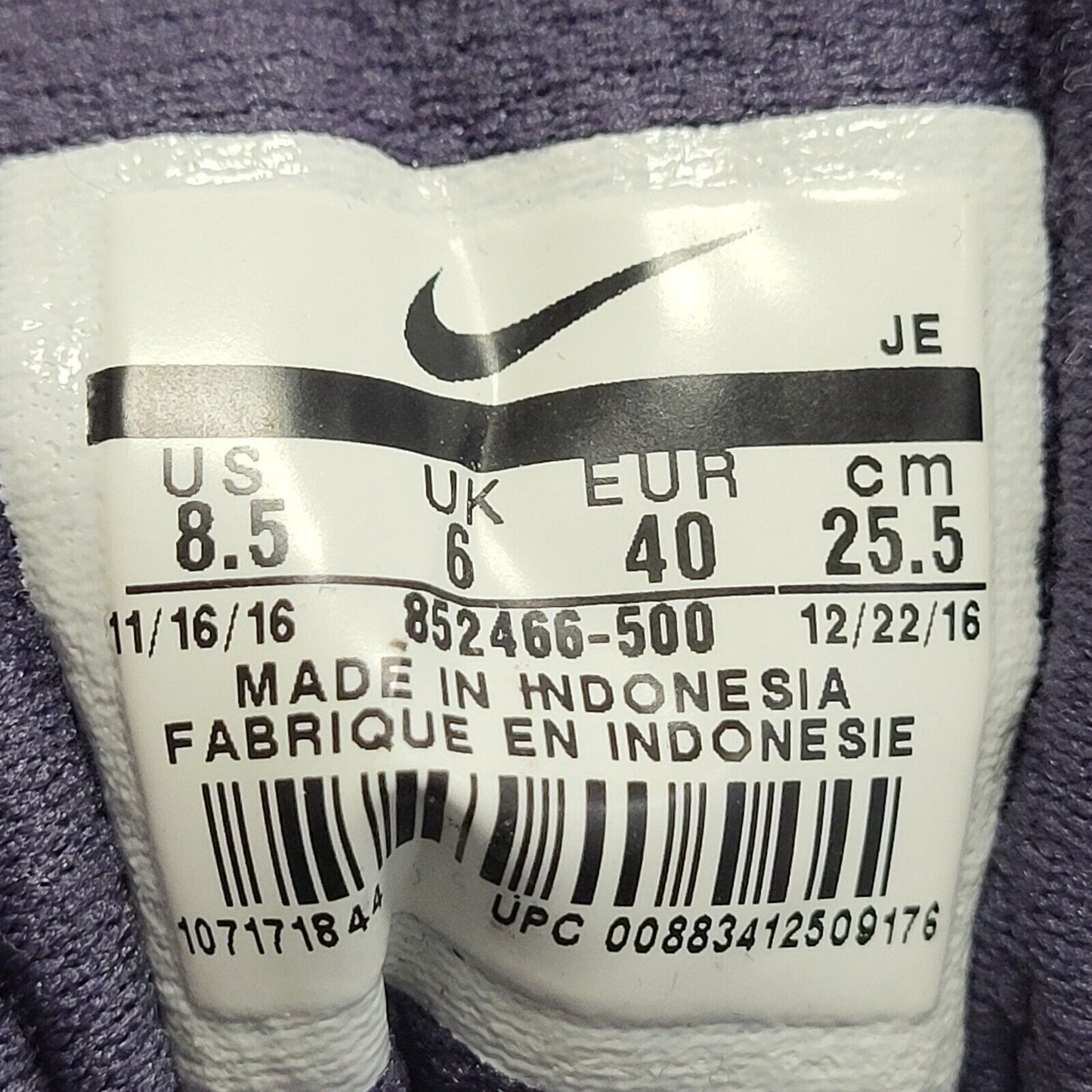 Nike Downshifter Purple Running Low Top Trainers Women's Uk 6