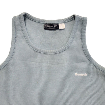 Reebok Vintage 90's Blue Sleeveless Tank Top Womens UK Size 14