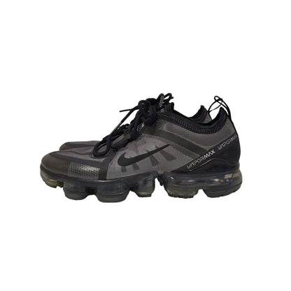 Nike Vapormax 2019 Grey Black Canvas Lace-Up Sports Trainers Girl's Uk Size 4