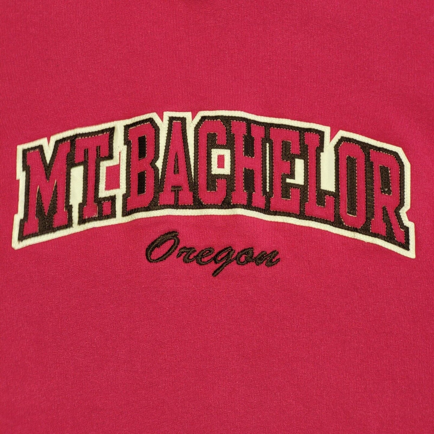 Champion MT.Bachelor Y2K Pink Hoodie Sweatshirt Women's Size L