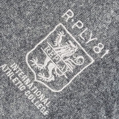 Replay Vintage 90's Dark Grey V-Neck Jumper UK Men's Size Small