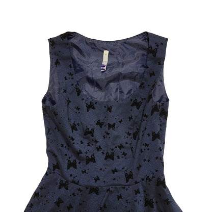 Henry Holland Y2K Blue Butterfly Skater Party Dress UK Size 10