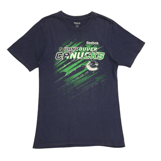 Reebok Vintage 90s Blue Vancouvers Canucks Short Sleeve T-Shirt Mens M