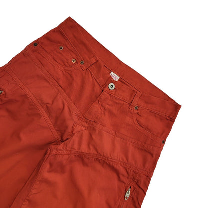 Nolika Vintage 90's Red Straight Leg Trousers Uk Women's Size 14 W32 L32