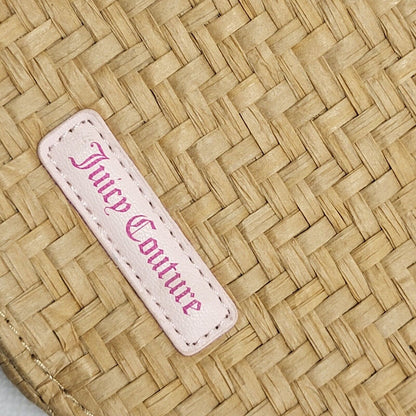 Juicy Couture Beige Straw Vintage Hand Bag / Shoulder Bag Uk Women's 7" x 7"