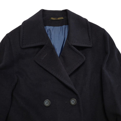 Marks & Spencer Vintage 90s Blue Button Rain Coat Women's Size 16