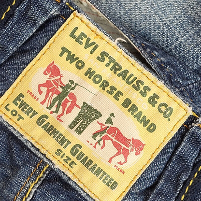 Levi's 90s Dark Blue 3/4 Denim Dungarees Uk Women's Size S 8 W28 L19