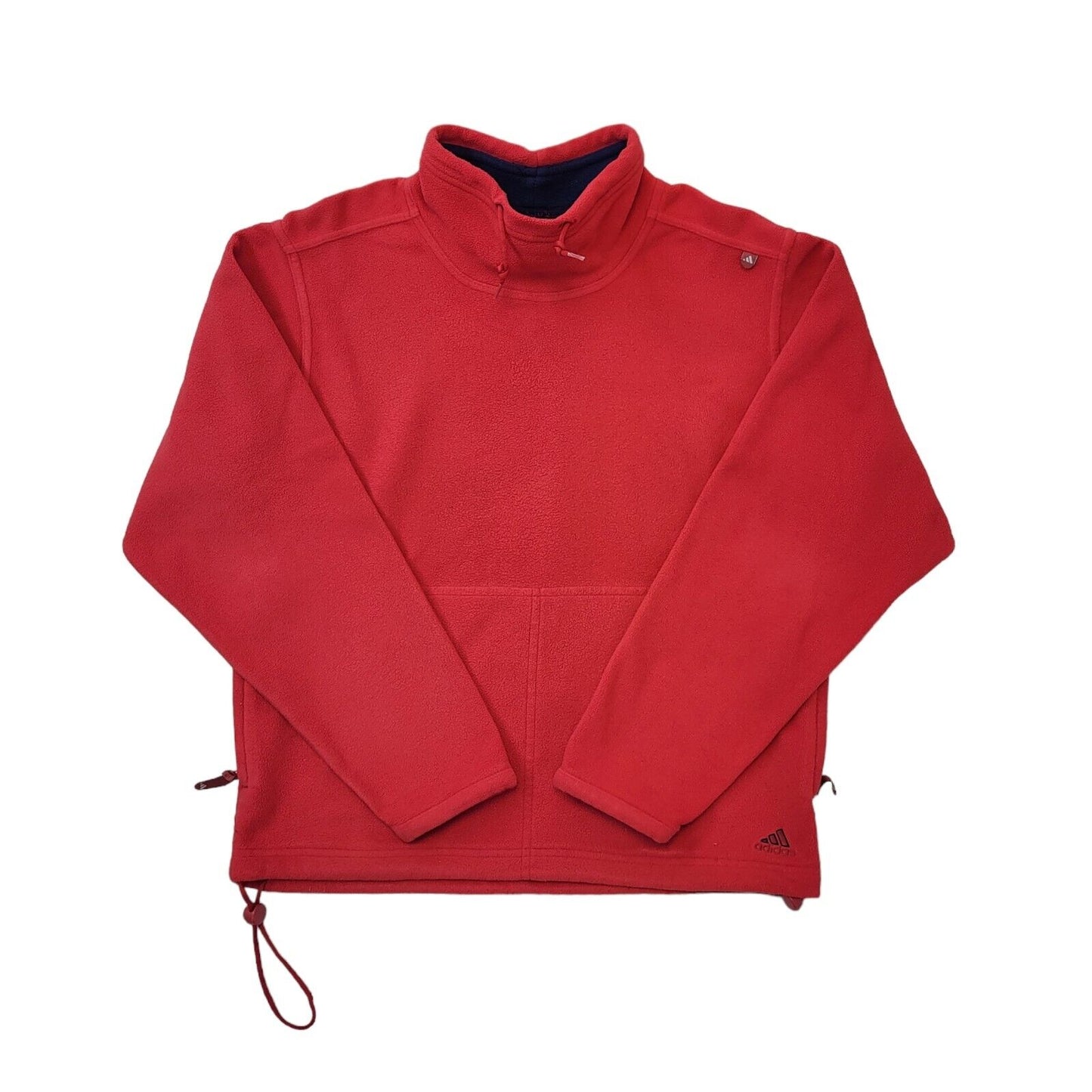 Adidas 90s Vintage Active Wear Red Fleece Top Women's Size 12 Eu 40